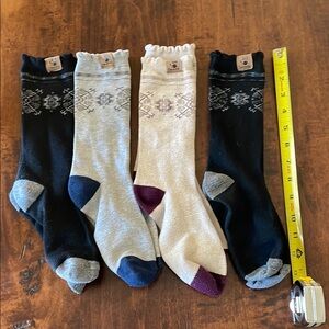 BearPaw Black and Gray Hosiery Collection